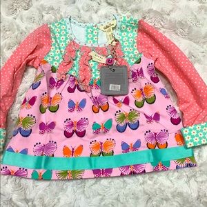 Matilda Jane Light Pink and Light Blue Dress